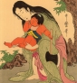 Kintaro et Yama-Uba par Utamaro