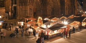 Marché de Noël de Strasbourg place de la Cathédrale par Christophe Hamm