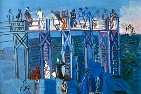 L'Estacade et la Plage du Havre par Raoul Dufy 