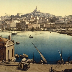 Le Port de Marseille (avec Notre-Dame de la garde en arrière plan), Library of Congress Prints and Photographs Division