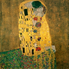 Le Baiser de Gustav Klimt via Wikimedia Commons