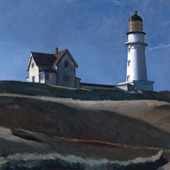D'après la maison avec le phare par Edward Hopper via Wikimedia Commons