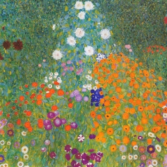 Bauerngarten par Gustav Klimt via Wikimedia Commons